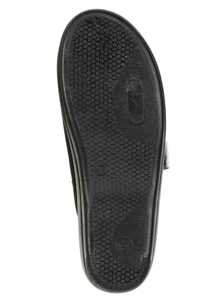 Laurina, Zweierpack, klassische Damen-Hausschuhe, Weite G, aus Mesh-Material 1X BORDEAUX, 1X SCHWARZ