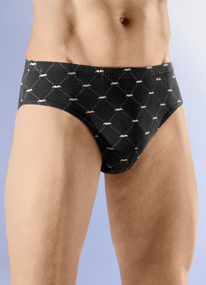 Viererpack Slips mit Alloverdruck 