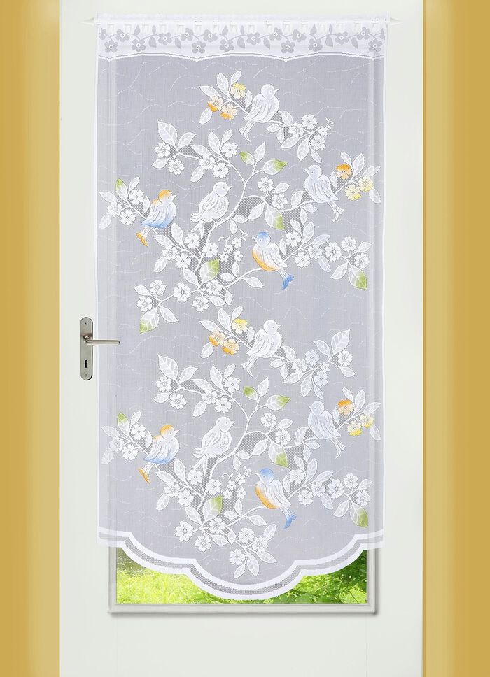 Fenster- und T&uuml;rbehang V&ouml;gelchen, verschiedene Farben COLORIERT