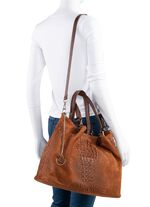 Laurina, Tasche, Damen, mit abnehmbarem Umhängeriemen COGNAC