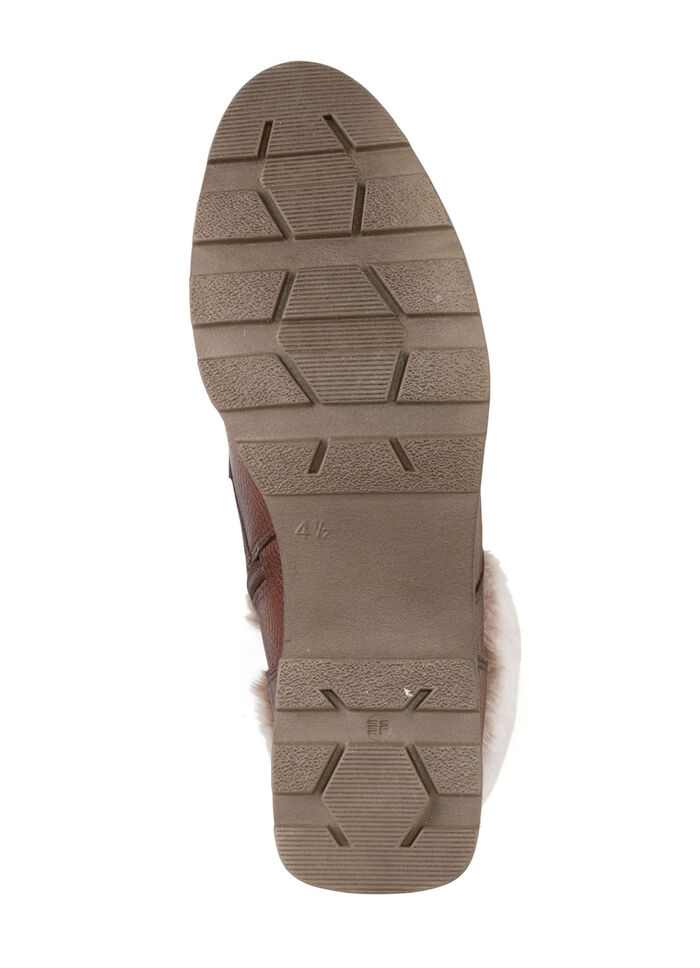 ELENA EDEN, gefütterte Damen-Stiefeletten, Winterschuhe, Weite G, mit herausnehmbarem Fußbett BRAUN