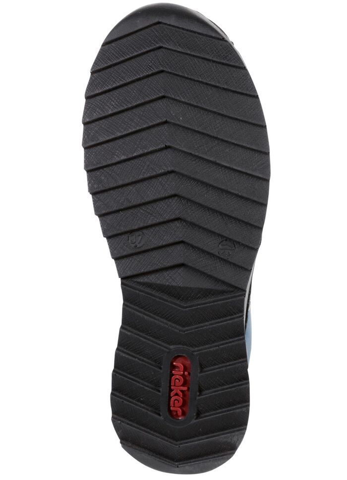 Rieker, sportive Damen-Boots, Winterschuhe, mit Rei&szlig;verschluss JEANSBLAU