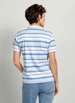 Poloshirt mit Kontrast-Rippenb&uuml;ndchen 