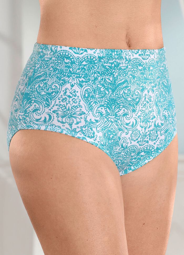 Viererpack Slips mit Druckdessin 