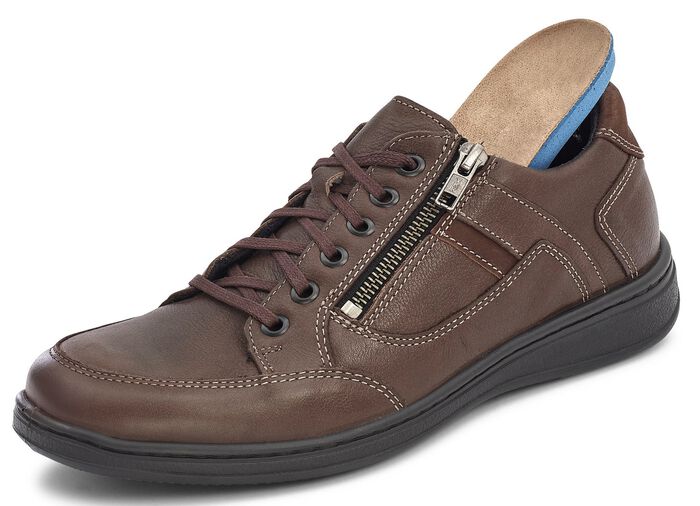 GINO GALANTE, sportliche Herren-Schn&uuml;rhschuhe, mit herausnehmbarem Fu&szlig;bett MARONE