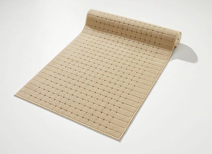 Läufer in Wunschlänge mit rutschhemmender Latex-Rückseite BEIGE