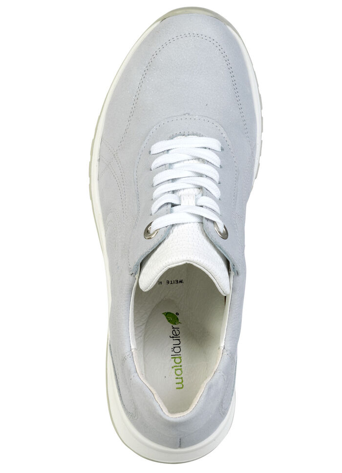 Waldläufer, bequeme Damen-Schnürschuhe, Weite H, mit herausnehmbarem Fußbett BLEU