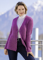 Strickjacke in superflauschigem Grobstrick 