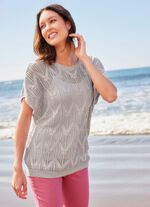 Pullunder mit Zackenmuster 