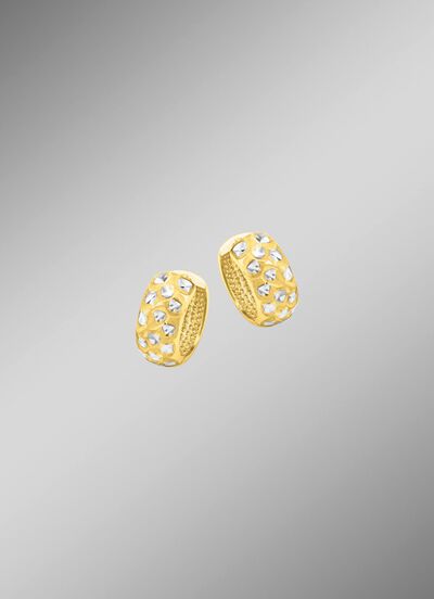 Bicolor-Klappcreolen 