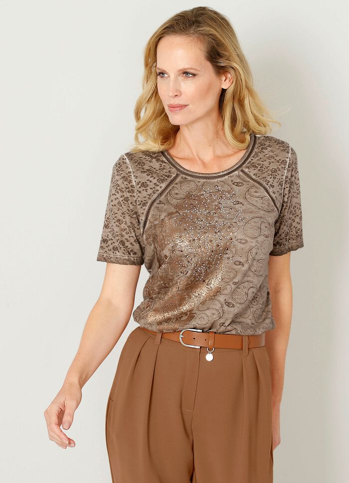 Shirt mit Netzeins&auml;tzen 