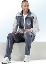Freizeitanzug mit zwei Hosen GRAU-BLAU