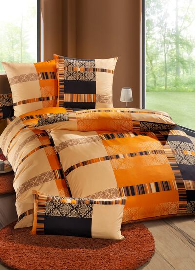 Bettw&auml;sche-Garnitur mit Rei&szlig;verschluss 