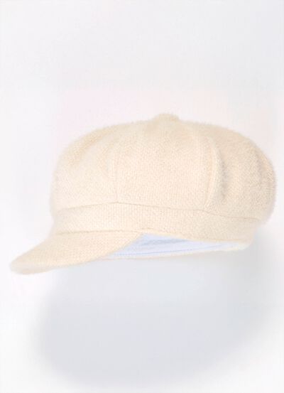 Elegante Damen-Ballonm&uuml;tze, mit r&uuml;ckw&auml;rtigem Elastikeinsatz 