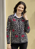 Strickjacke in Jacquard-Dessin 