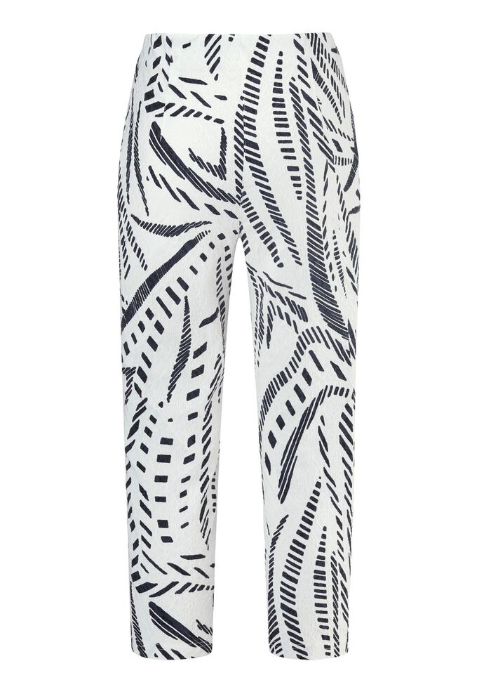 Caprihose mit angeschnittenem Bund 