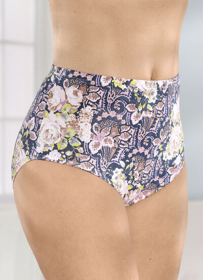 Fünferpack Slips mit buntem Druckdessin  Fünferpack Slips mit buntem Druckdessin