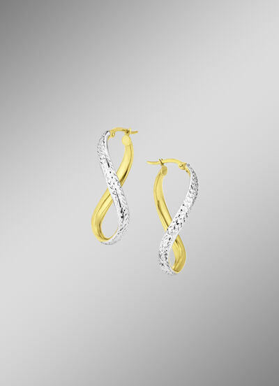 Diamantierte Creolen mit Clipverschluss 