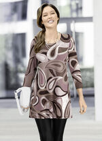 Longshirt in leicht ausgestellter Form TAUPE-ROSÉ