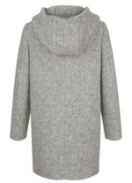 Longjacke mit fester Kapuze 