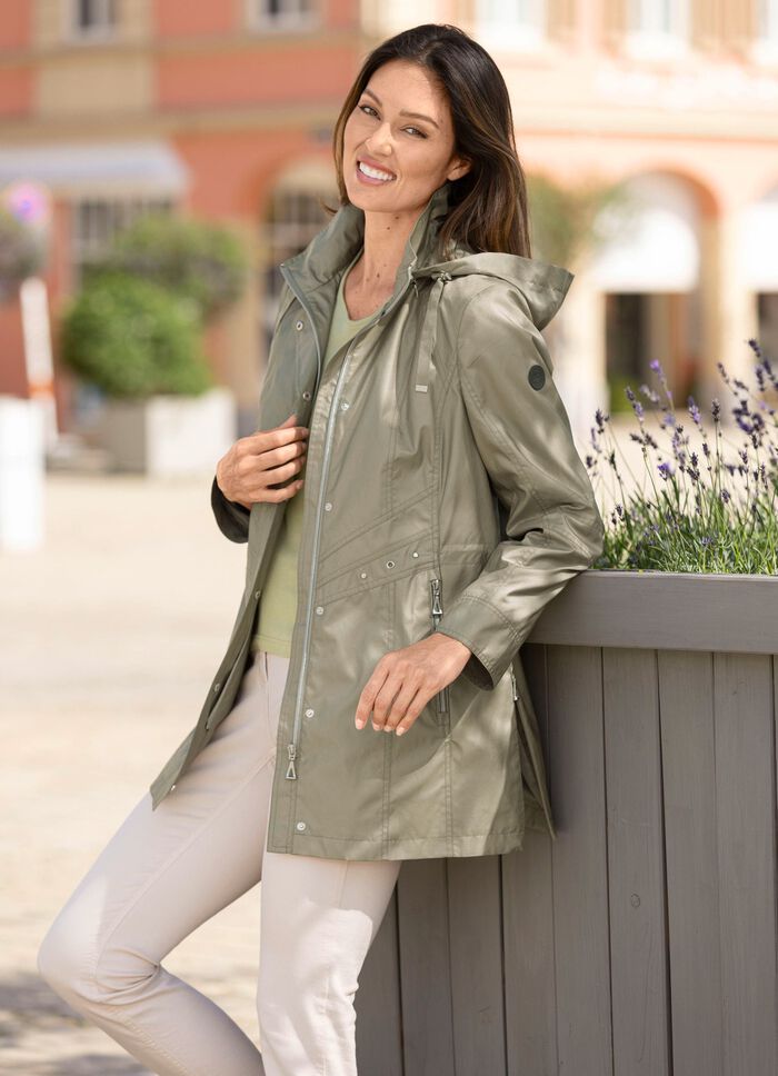 Jacke mit abnehmbarer Kapuze 