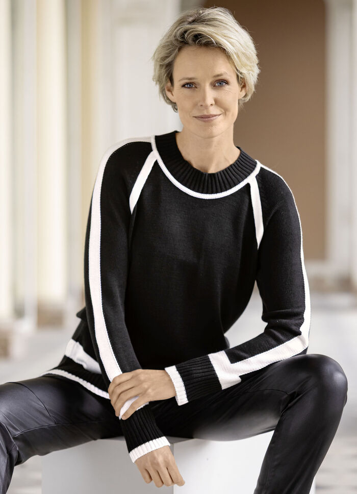 Pullover in Feinstrick 