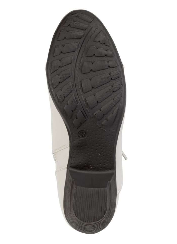 AAndrea Conti, modische Damen-Stiefeletten, Winterschuhe, mit Reißverschluss ECRU