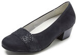 Waldläufer, bequeme Damen-Pumps, Weite K, mit herausnehmbarem Fußbett SCHWARZ