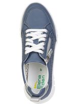 ELENA EDEN, sommerliche Damen-Sneaker, Weite H, mit herausnehmbarem Fu&szlig;bett JEANS-SILBER