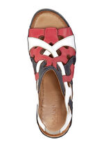 Gemini Sandalette aus Rind-Nappaleder BLAU-WEISS-ROT