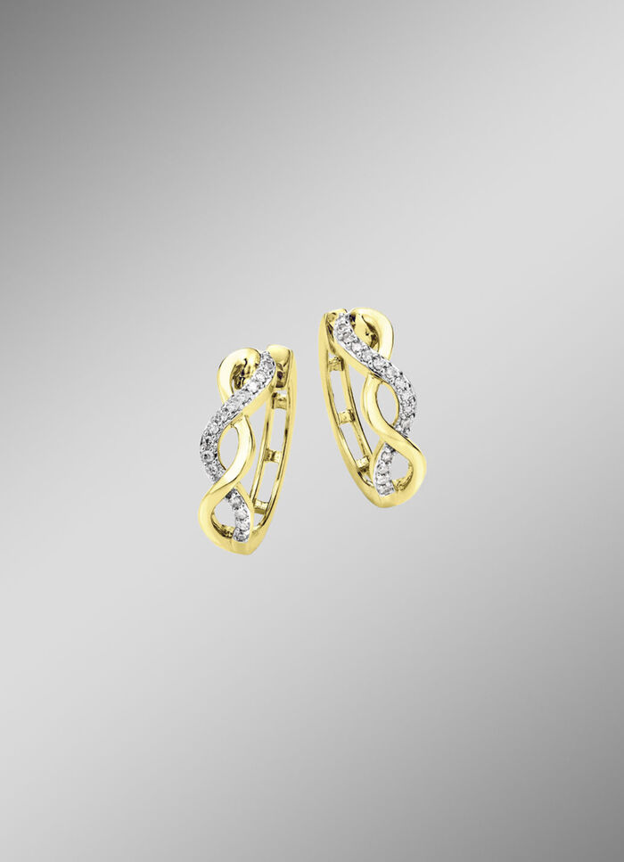 Klappcreolen mit 30 Diamanten 