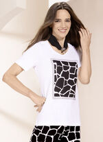 Shirt mit Kontrastdruck 