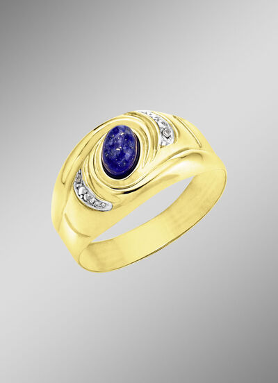 Damenring mit echt Lapislazuli 
