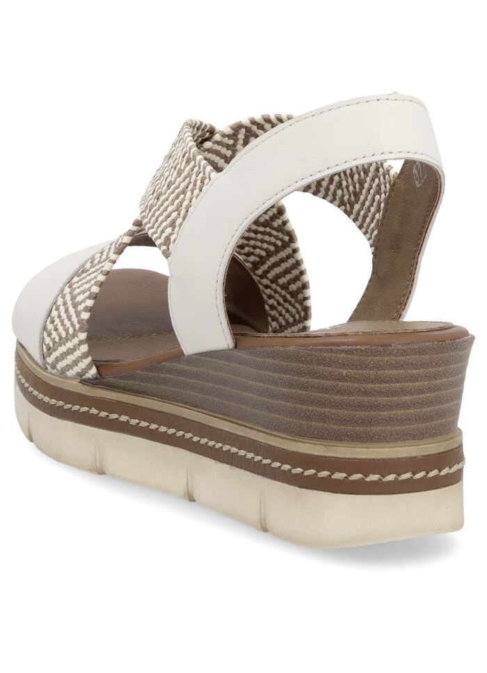 Remonte Sandalette mit Flechtdurchzügen HELLBEIGE-SAND