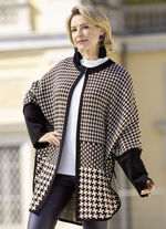 Poncho in offener Form 