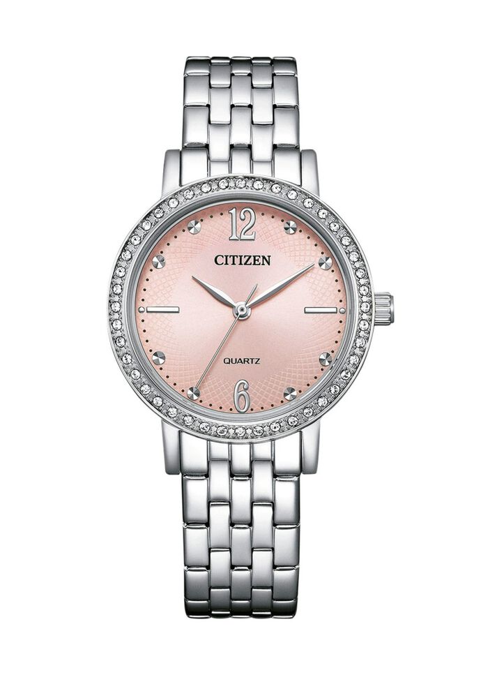 Citizen Quartz-Damenuhr mit Edelstahlbandgeh&auml;user 
