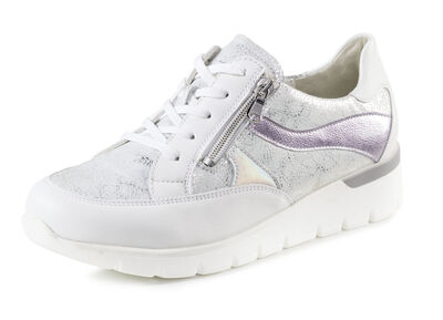 Waldläufer Schnür-Sneaker mit Metallic-Prägung 
