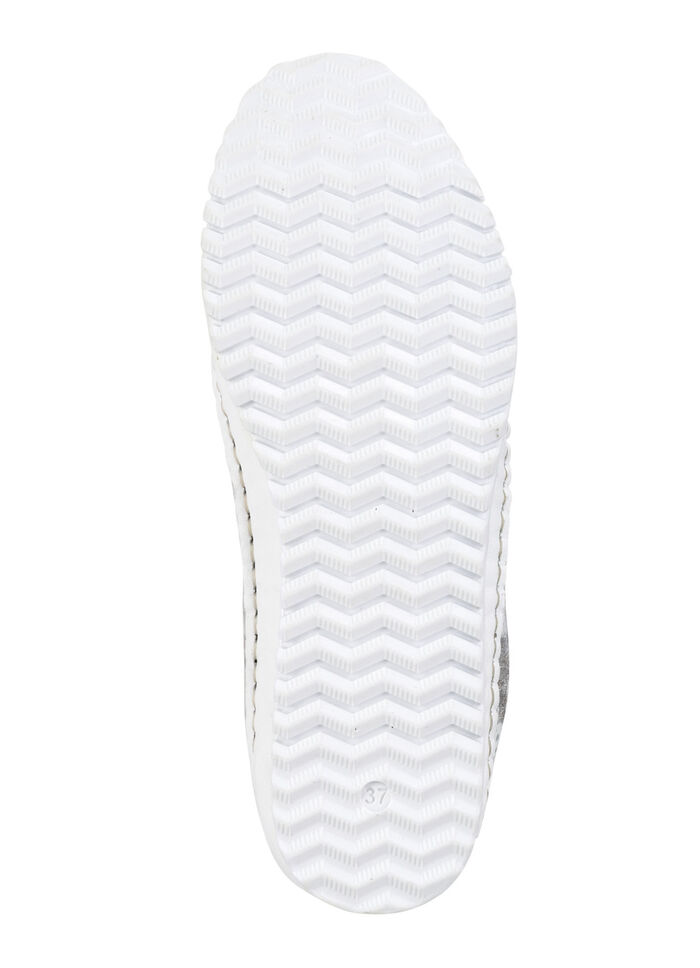 Andrea Conti Mokassin-Slipper mit Metallic-Schimmer SILBERGRAU