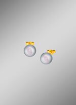 Ausdrucksstarke Ohrstecker mit Tahiti-Zuchtperlen 