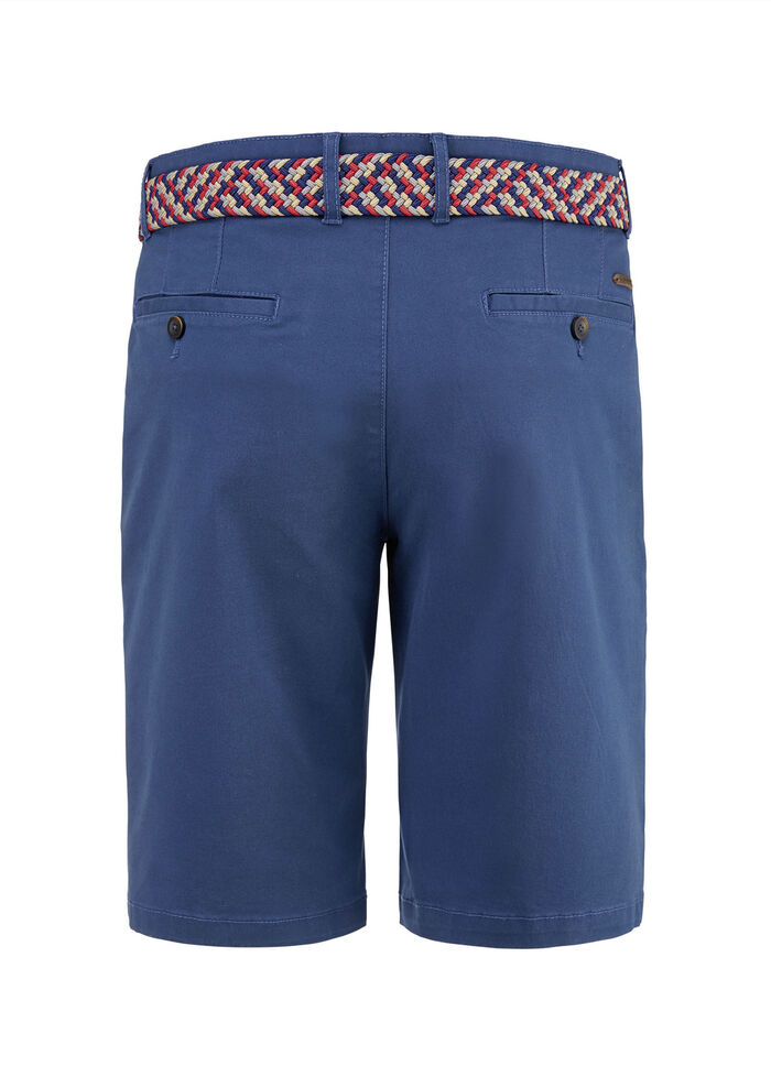 L&auml;ssige "Redpoint"-Bermudas mit Stoffg&uuml;rtel in 3 Farben DUNKELBLAU