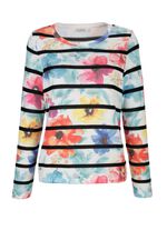 Pullover mit edlem Floraldruck 