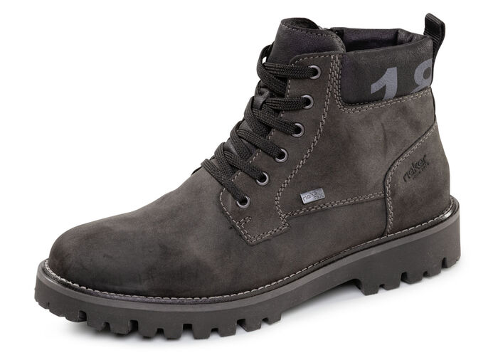 Rieker, gefütterte Herren-Boots, Winterschuhe, Weite H, mit Reißverschluss ANTHRAZIT