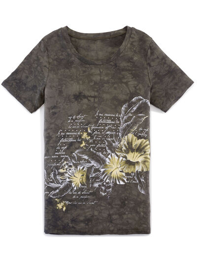 Shirt in akuteller Batik-Optik in 2 Farben 