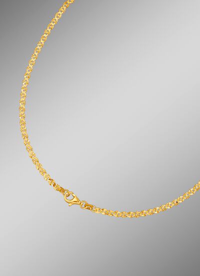 Diamantierte Bl&auml;ttchenkette, verschiedene Ausf&uuml;hrungen 