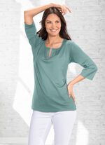 Exzellentes Shirt mit Faltenlegung in 2 Farben SALBEI