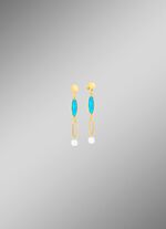 Schmuckset, 3-teilig, aus Messing mit Kristallsteinen 