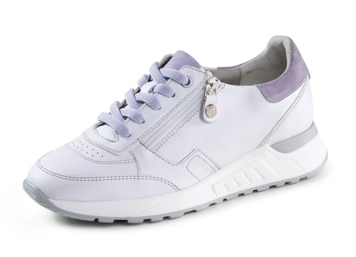 ELENA EDEN Schn&uuml;rschuh aus Nappaleder mit Velours-Bes&auml;tzen 