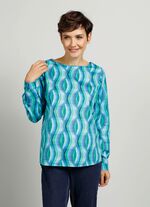 Schlupfbluse mit harmonischem Farbspiel 