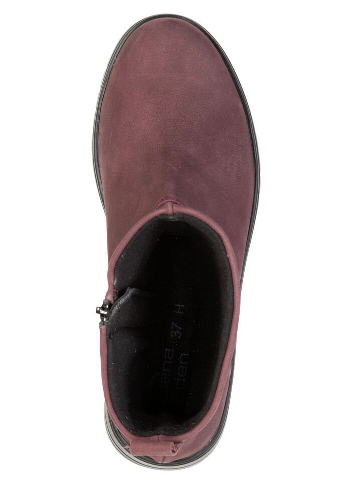 ELENA EDEN, bequeme Damen-Stiefeletten, Weite H, mit herausnehmbarem Fußbett BORDEAUX