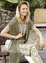 Strickweste in Longform 